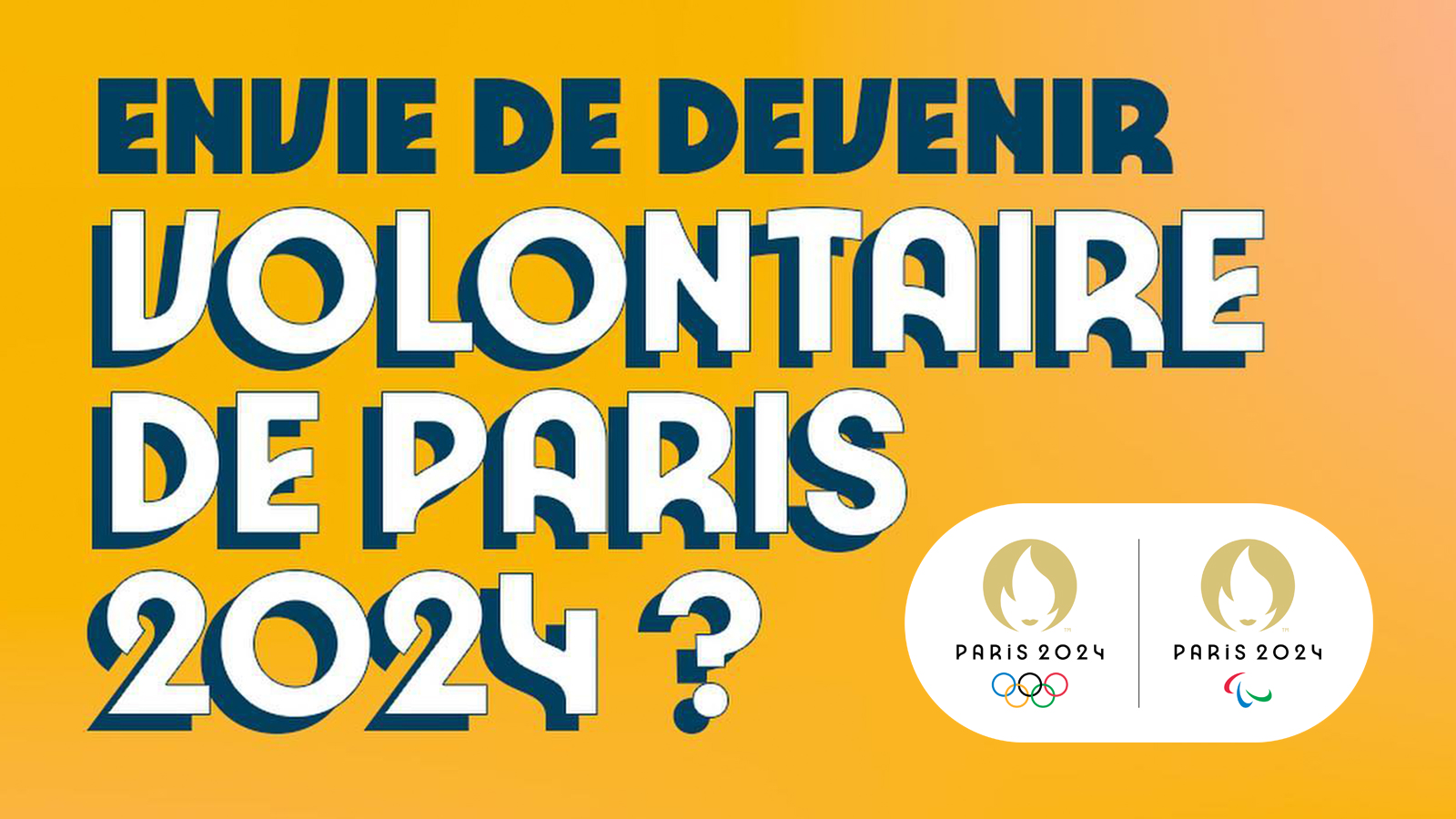 T-Shirt volontaire PARIS 2024 | Acheter sur